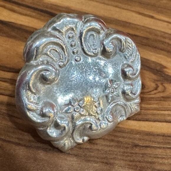 Vintage Retro Oversized Sterling Silver Boho Ring 5.5 - Picture 2 of 8